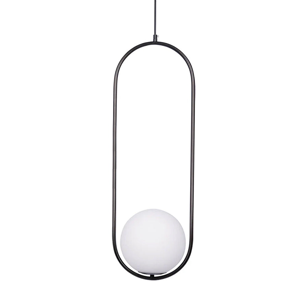 Glass Pendant Lamp | Brass & Glass | Gold, Black, Chrome