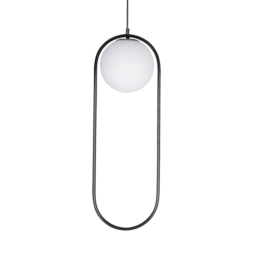 Glass Pendant Lamp | Brass & Glass | Gold, Black, Chrome