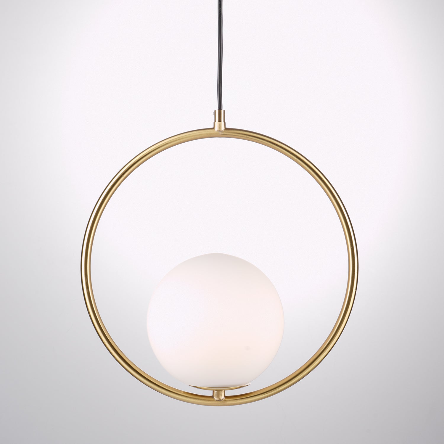 Glass Pendant Lamp | Brass & Glass | Gold, Black, Chrome
