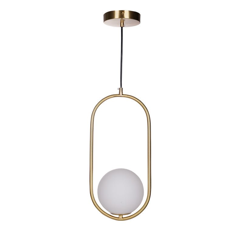 Glass Pendant Lamp | Brass & Glass | Gold, Black, Chrome