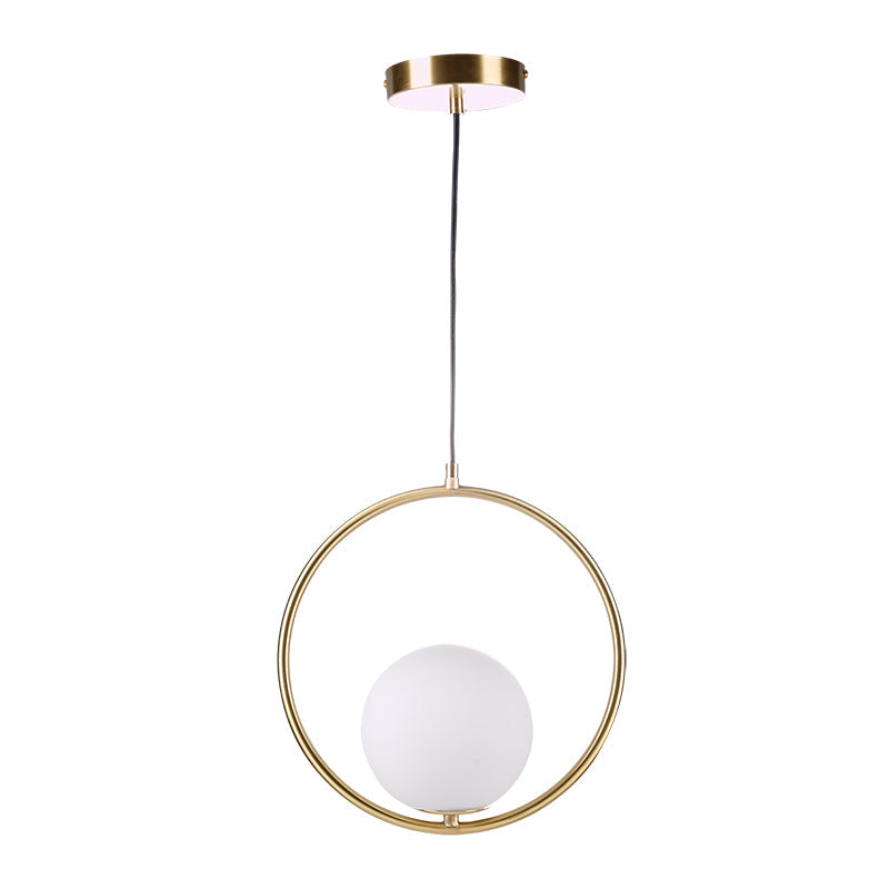 Glass Pendant Lamp | Brass & Glass | Gold, Black, Chrome