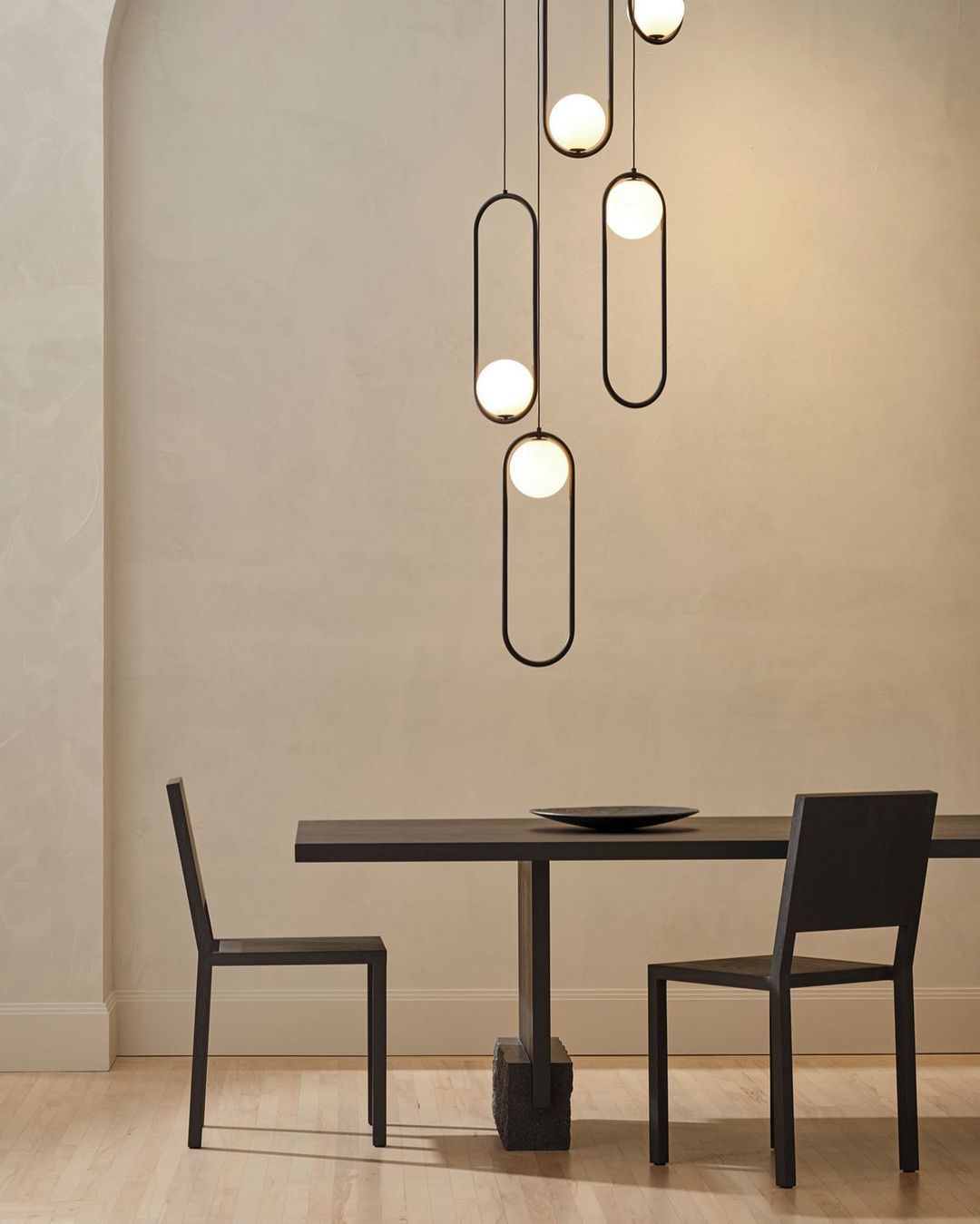 Glass Pendant Lamp | Brass & Glass | Gold, Black, Chrome