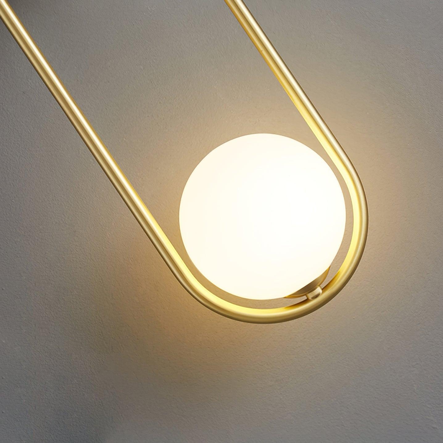 Mila Wall Lamp | Brass & Glass | Modern Design, White Shade