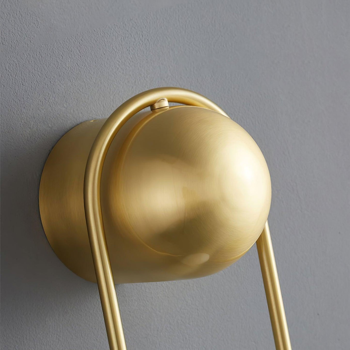 Mila Wall Lamp | Brass & Glass | Modern Design, White Shade