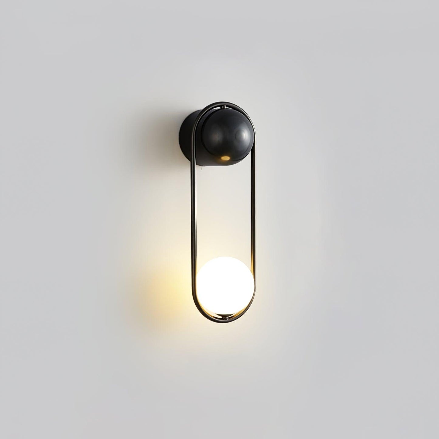 Mila Wall Lamp | Brass & Glass | Modern Design, White Shade