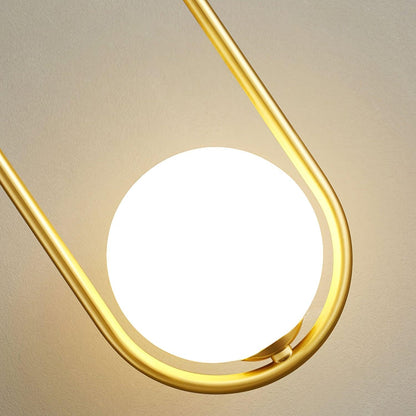 Mila Wall Lamp | Brass & Glass | Modern Design, White Shade