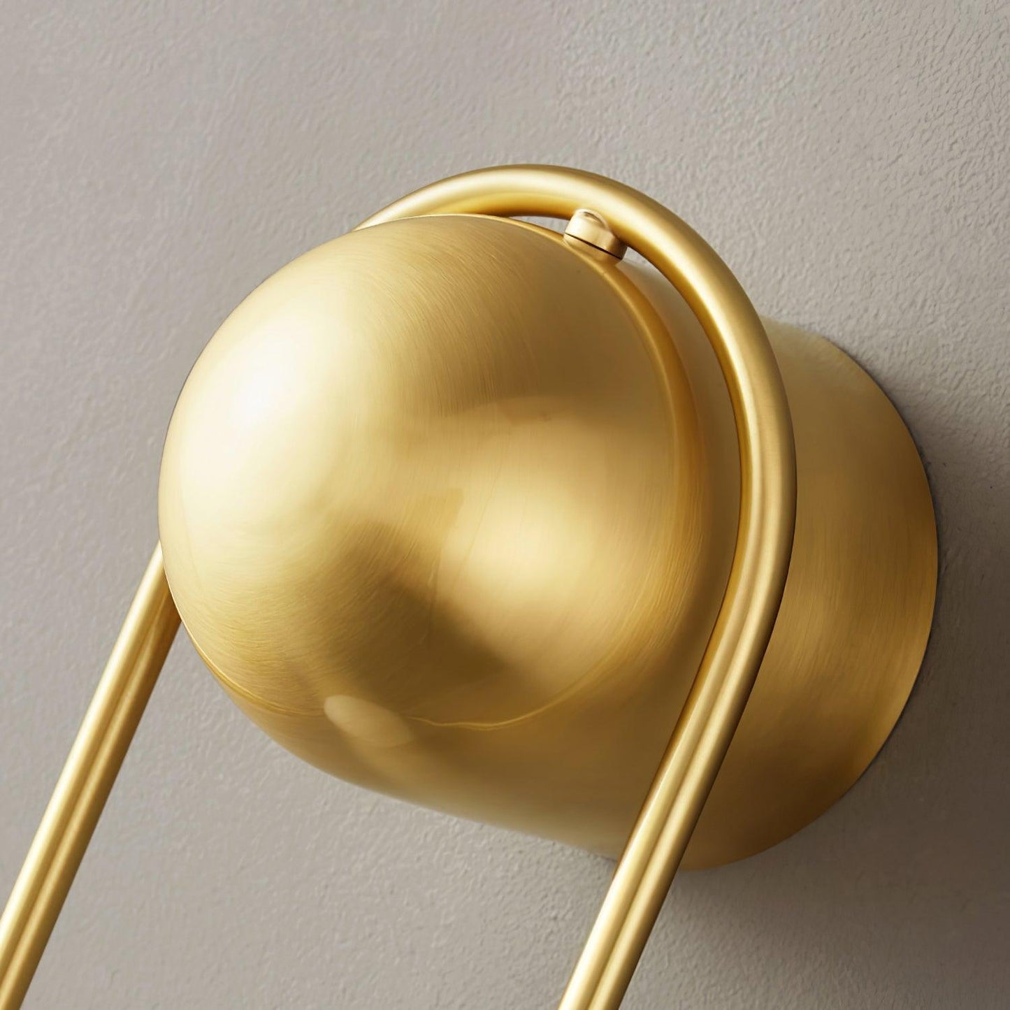 Mila Wall Lamp | Brass & Glass | Modern Design, White Shade