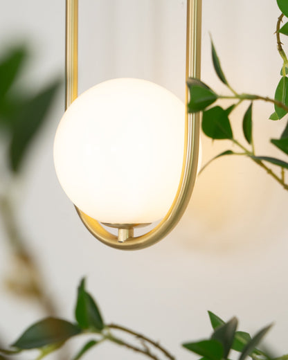 Mila Wall Lamp | Brass & Glass | Modern Design, White Shade
