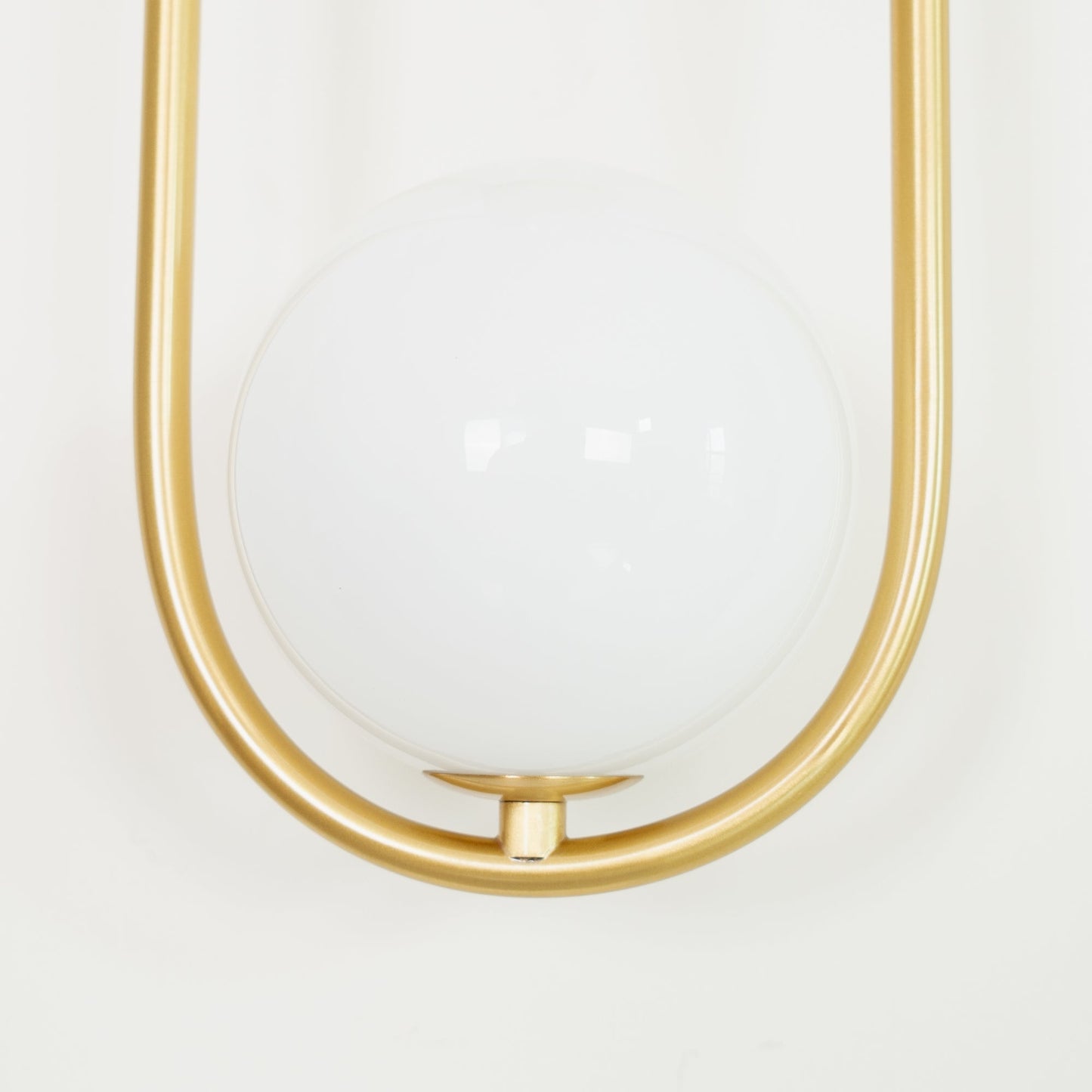 Mila Wall Lamp | Brass & Glass | Modern Design, White Shade