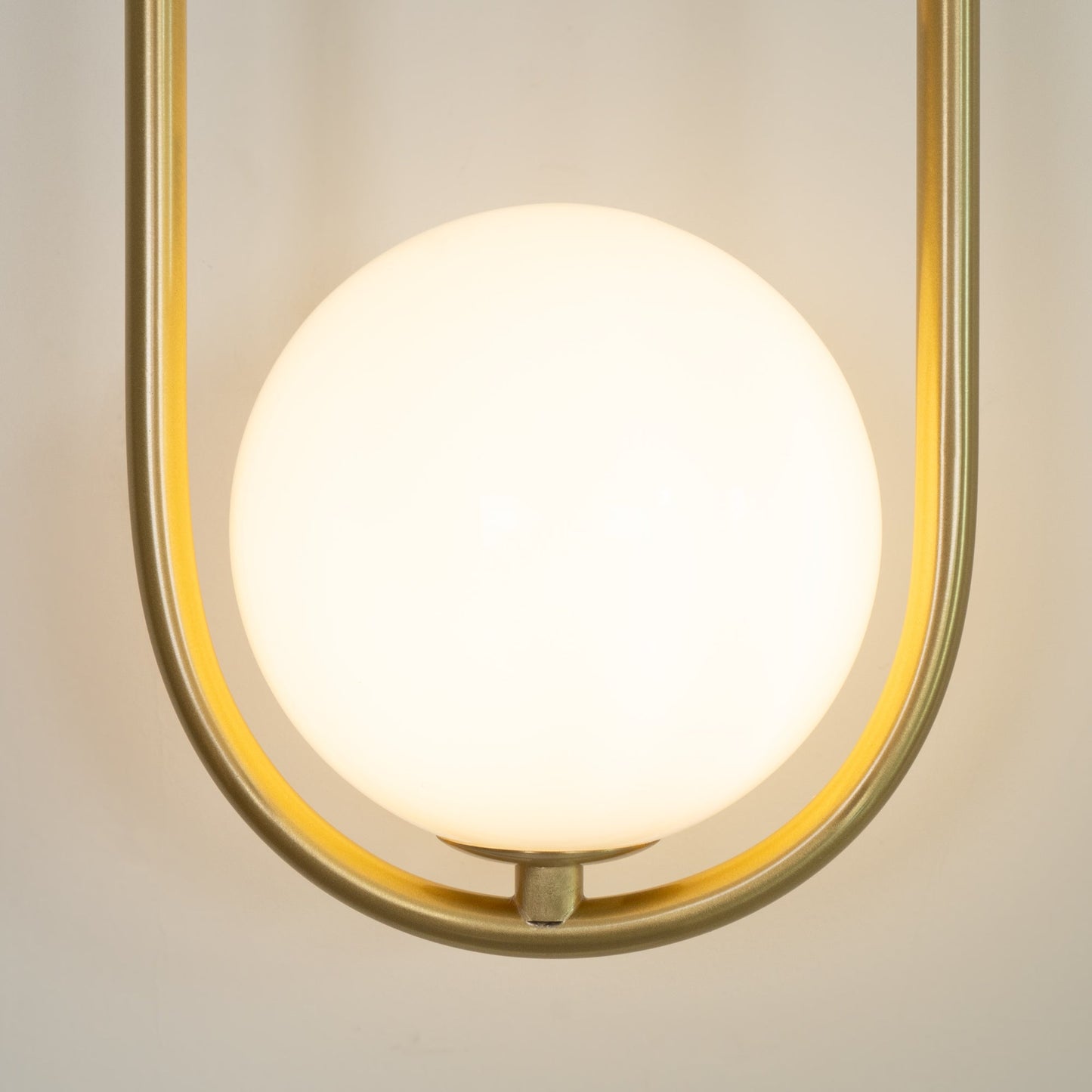 Mila Wall Lamp | Brass & Glass | Modern Design, White Shade