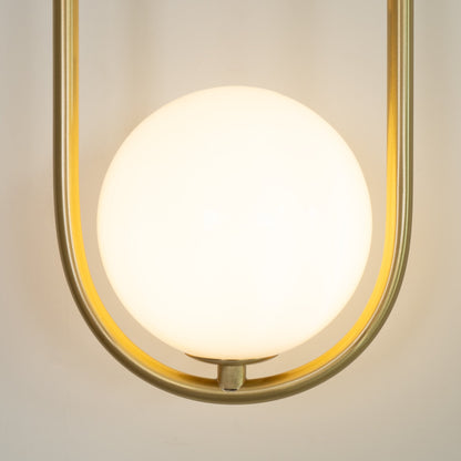Mila Wall Lamp | Brass & Glass | Modern Design, White Shade