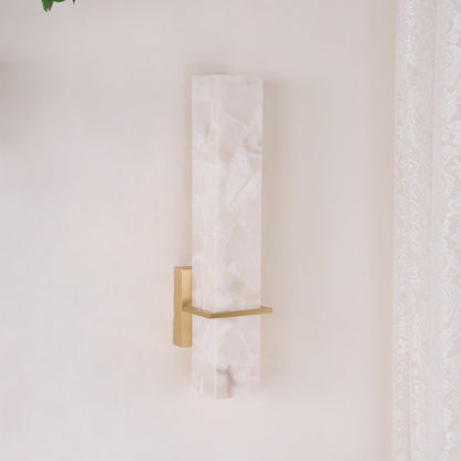 Milan Wall Sconce | Brass & Alabaster | Set of 2