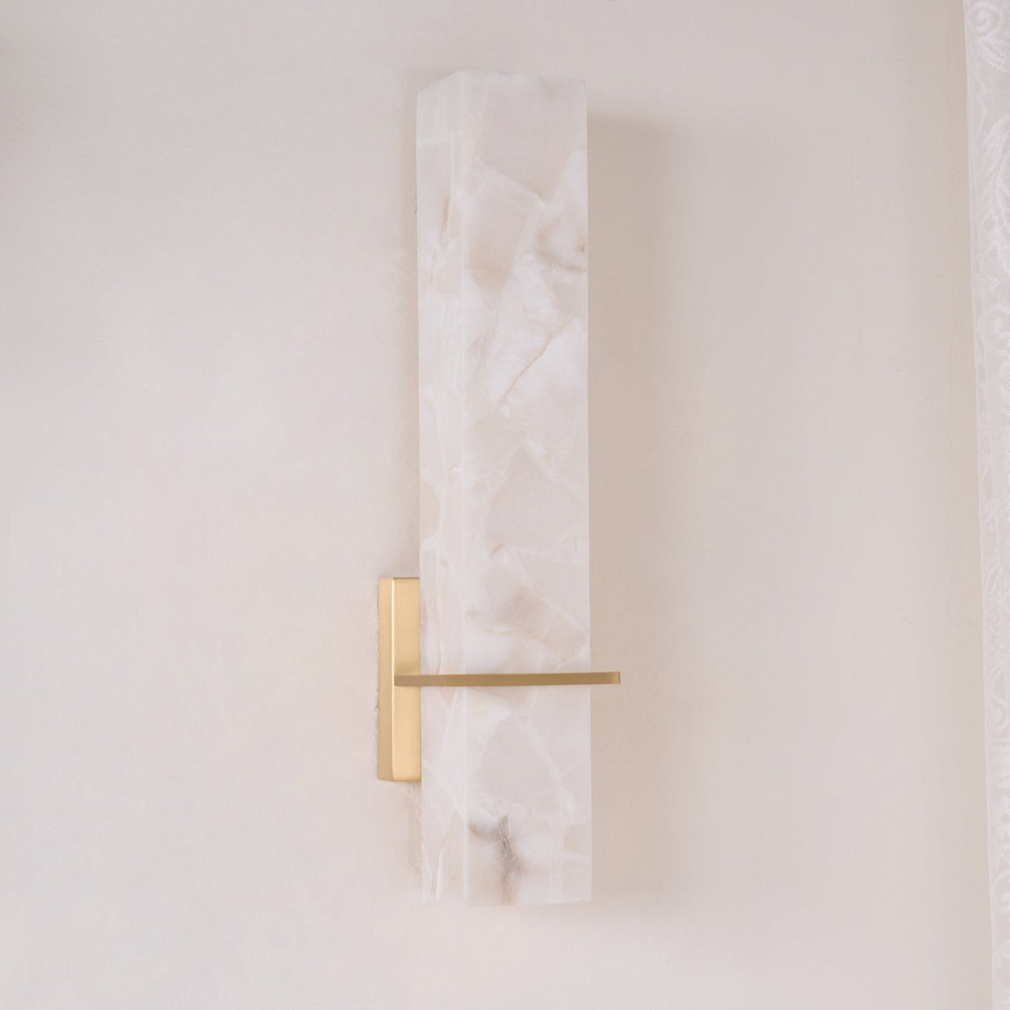 Milan Wall Sconce | Brass & Alabaster | Set of 2