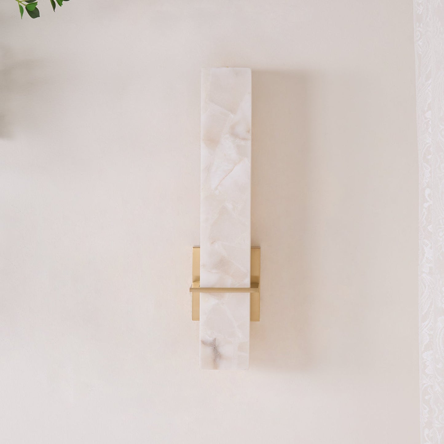 Milan Wall Sconce | Brass & Alabaster | Set of 2