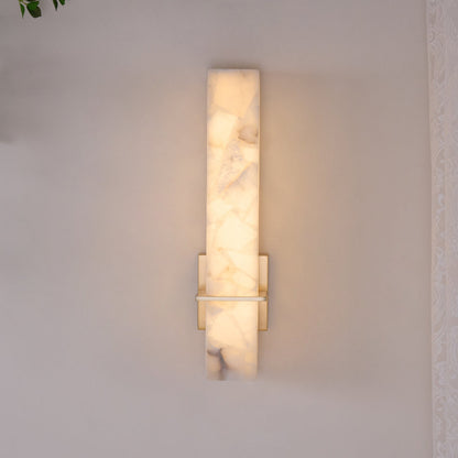 Milan Wall Sconce | Brass & Alabaster | Set of 2