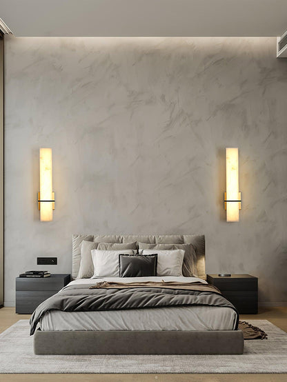 Milan Wall Sconce | Brass & Alabaster | Set of 2
