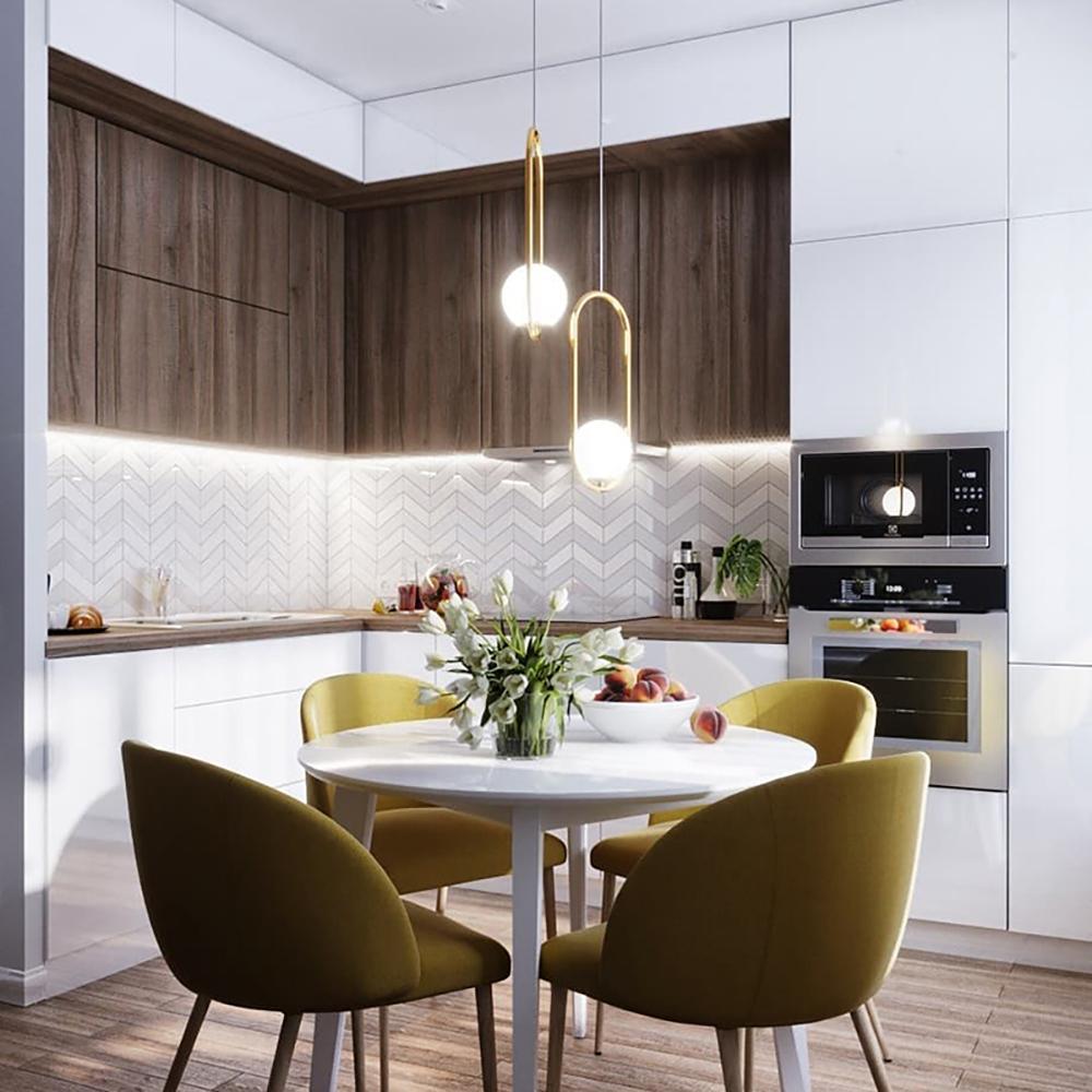Glass Pendant Lamp | Brass & Glass | Gold, Black, Chrome