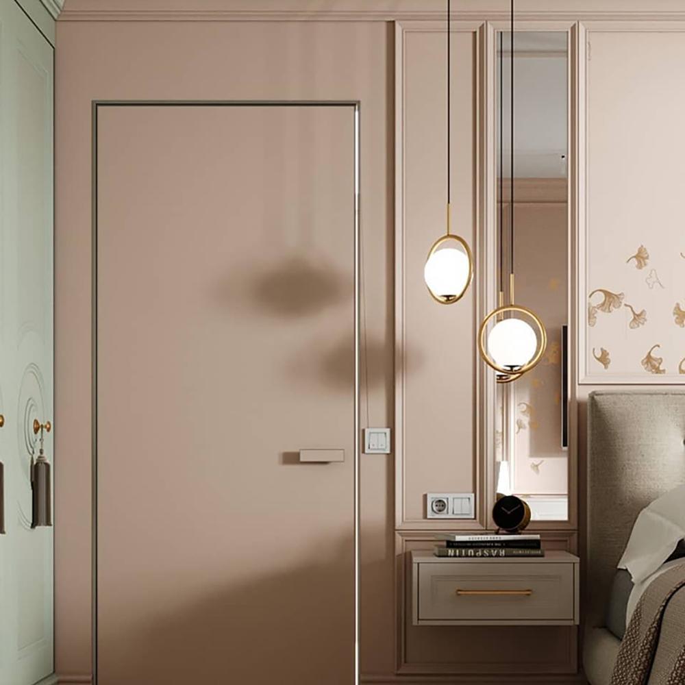 Glass Pendant Lamp | Brass & Glass | Gold, Black, Chrome