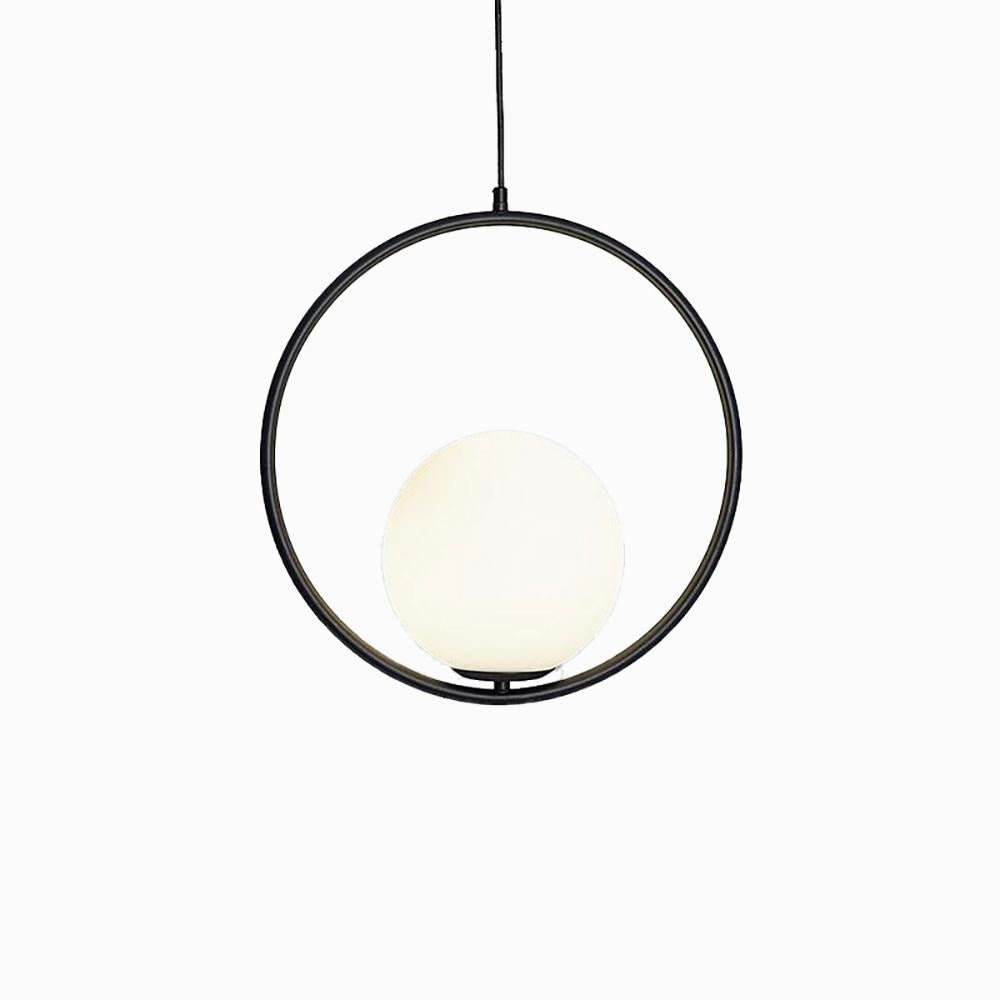 Glass Pendant Lamp | Brass & Glass | Gold, Black, Chrome