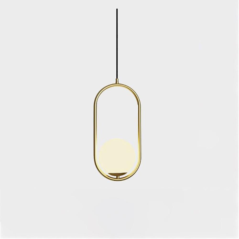 Glass Pendant Lamp | Brass & Glass | Gold, Black, Chrome