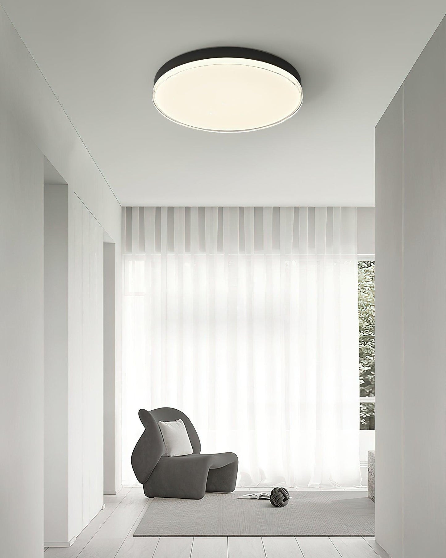 Mimixi Ceiling Lamp | Aluminum & Acrylic | Black & White