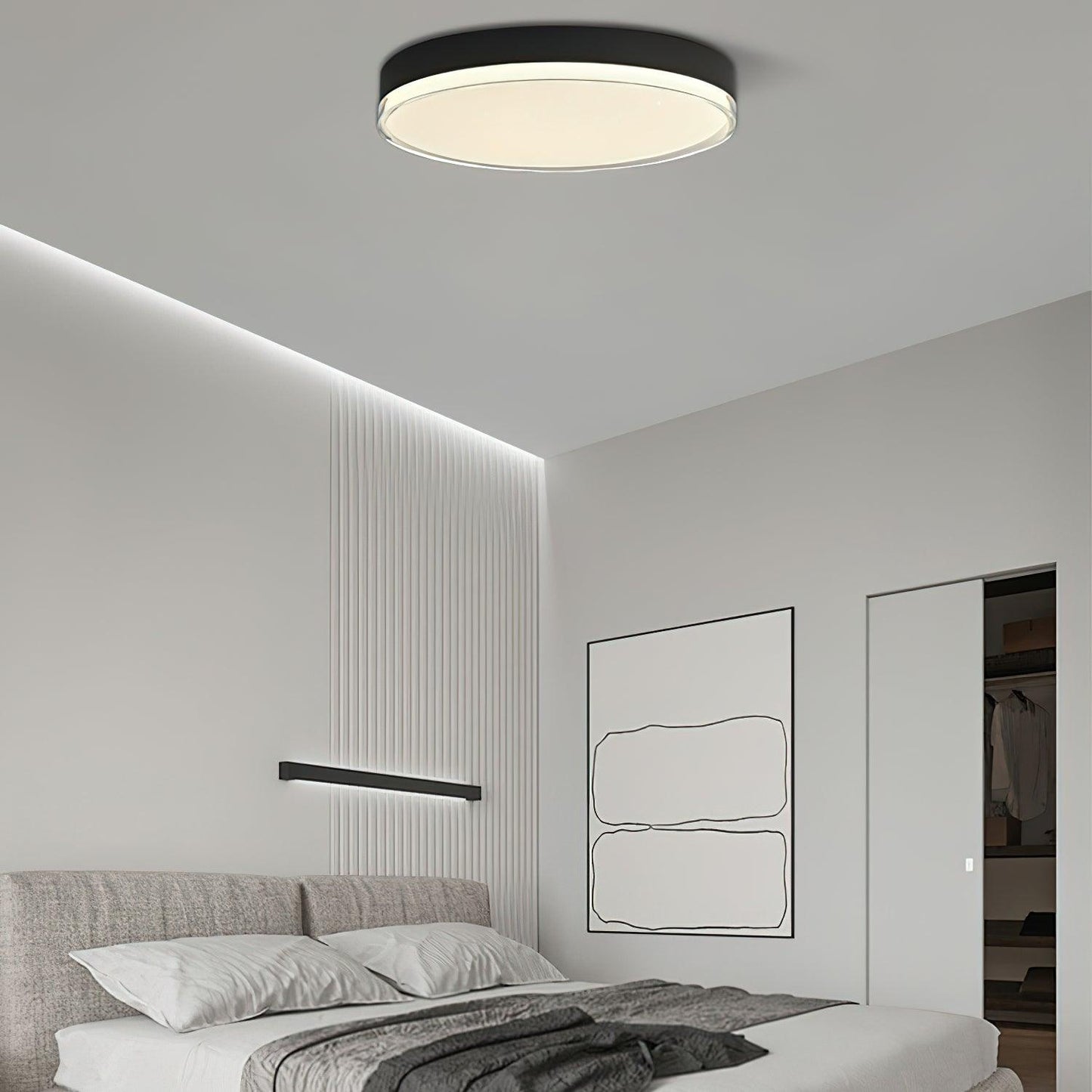 Mimixi Ceiling Lamp | Aluminum & Acrylic | Black & White