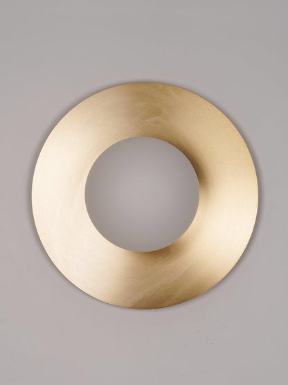 Round Glass Wall Lamp | Glass & Iron | 20cm or 30cm Diameter