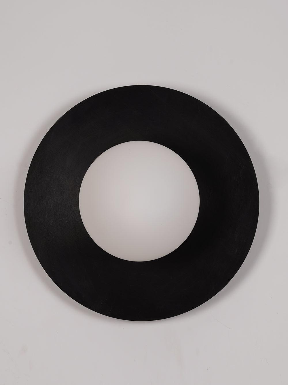 Round Glass Wall Lamp | Glass & Iron | 20cm or 30cm Diameter