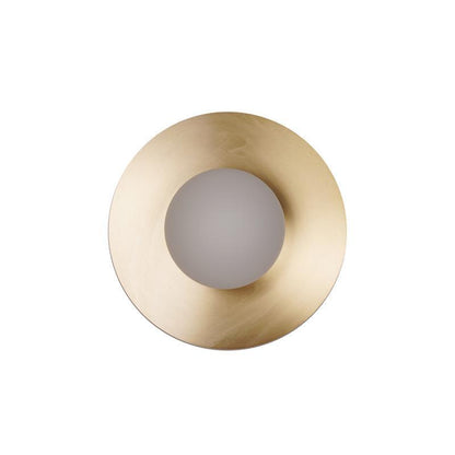 Round Glass Wall Lamp | Glass & Iron | 20cm or 30cm Diameter