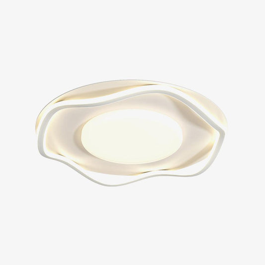 Minimalist Ceiling Lamp | Cloud Shape | White, Black+White
