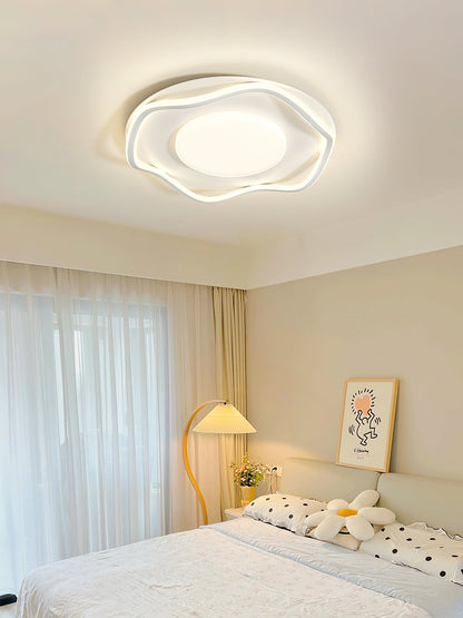 Minimalist Ceiling Lamp | Cloud Shape | White, Black+White