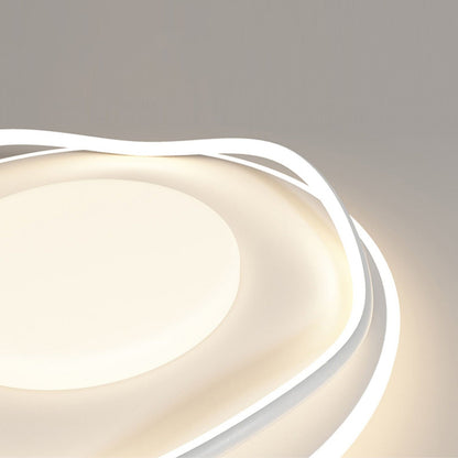 Minimalist Ceiling Lamp | Cloud Shape | White, Black+White