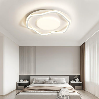 Minimalist Ceiling Lamp | Cloud Shape | White, Black+White
