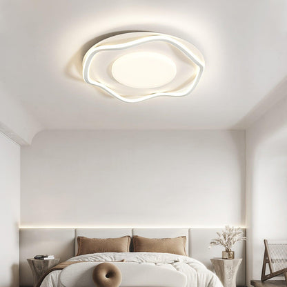 Minimalist Ceiling Lamp | Cloud Shape | White, Black+White