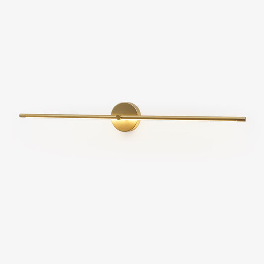 Minimalist Linear LED Wall Lamp | Metal | Black/Gold