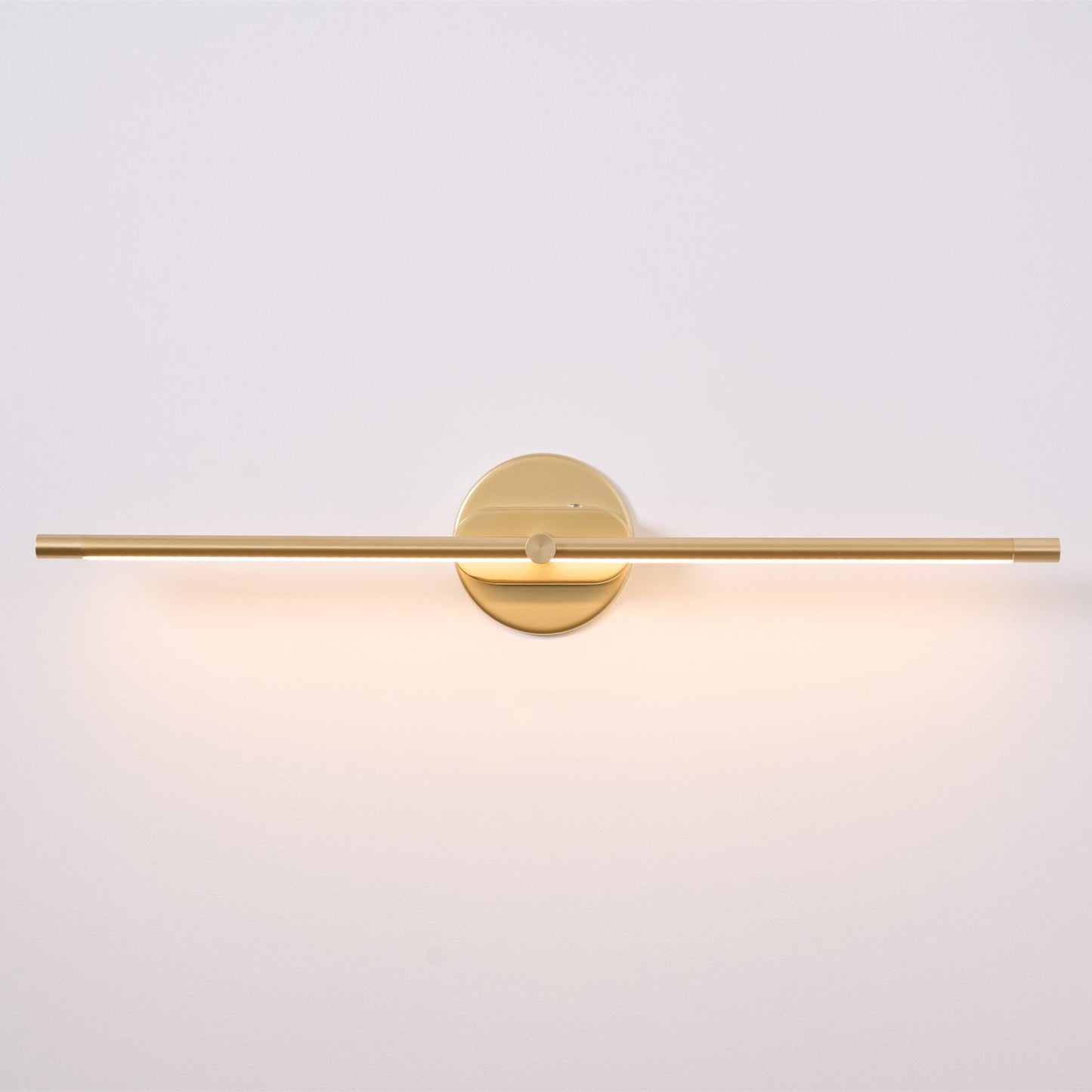 Minimalist Linear Wall Lamp | Metal with Integrated LED | Black or Gold