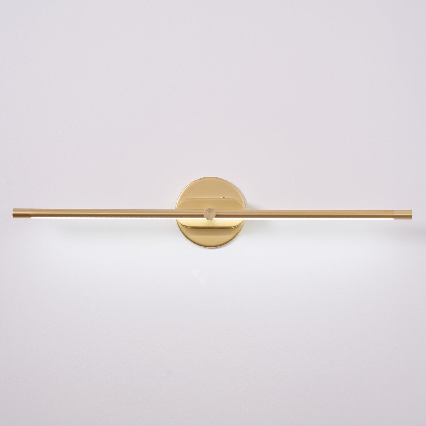 Minimalist Linear Wall Lamp | Metal with Integrated LED | Black or Gold