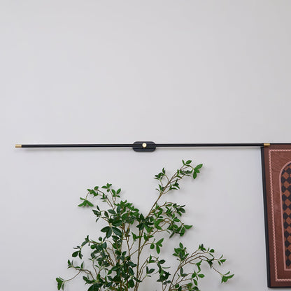 Minimalist Linear Wall Lamp | Metal with Integrated LED | Black or Gold