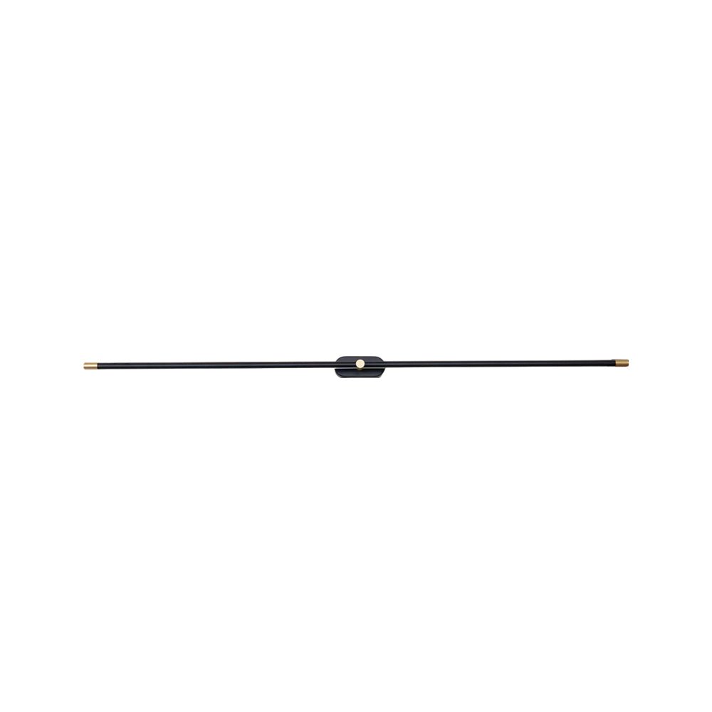 Minimalist Linear Wall Lamp | Metal with Integrated LED | Black or Gold