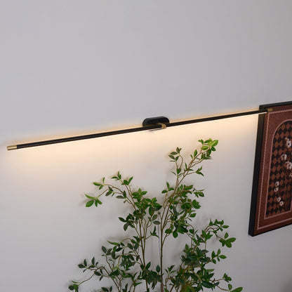 Minimalist Linear Wall Lamp | Premium Metal with Integrated LED | Available in Black or Gold