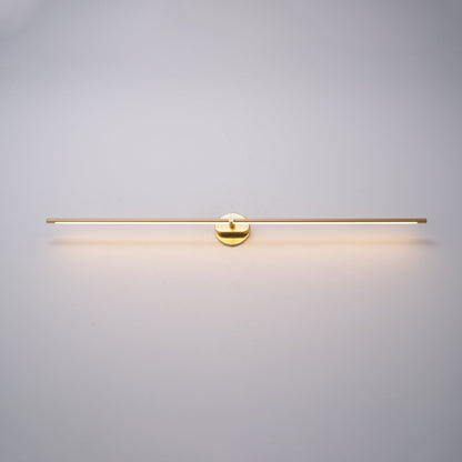 Minimalist Linear Wall Lamp | Premium Metal with Integrated LED | Available in Black or Gold