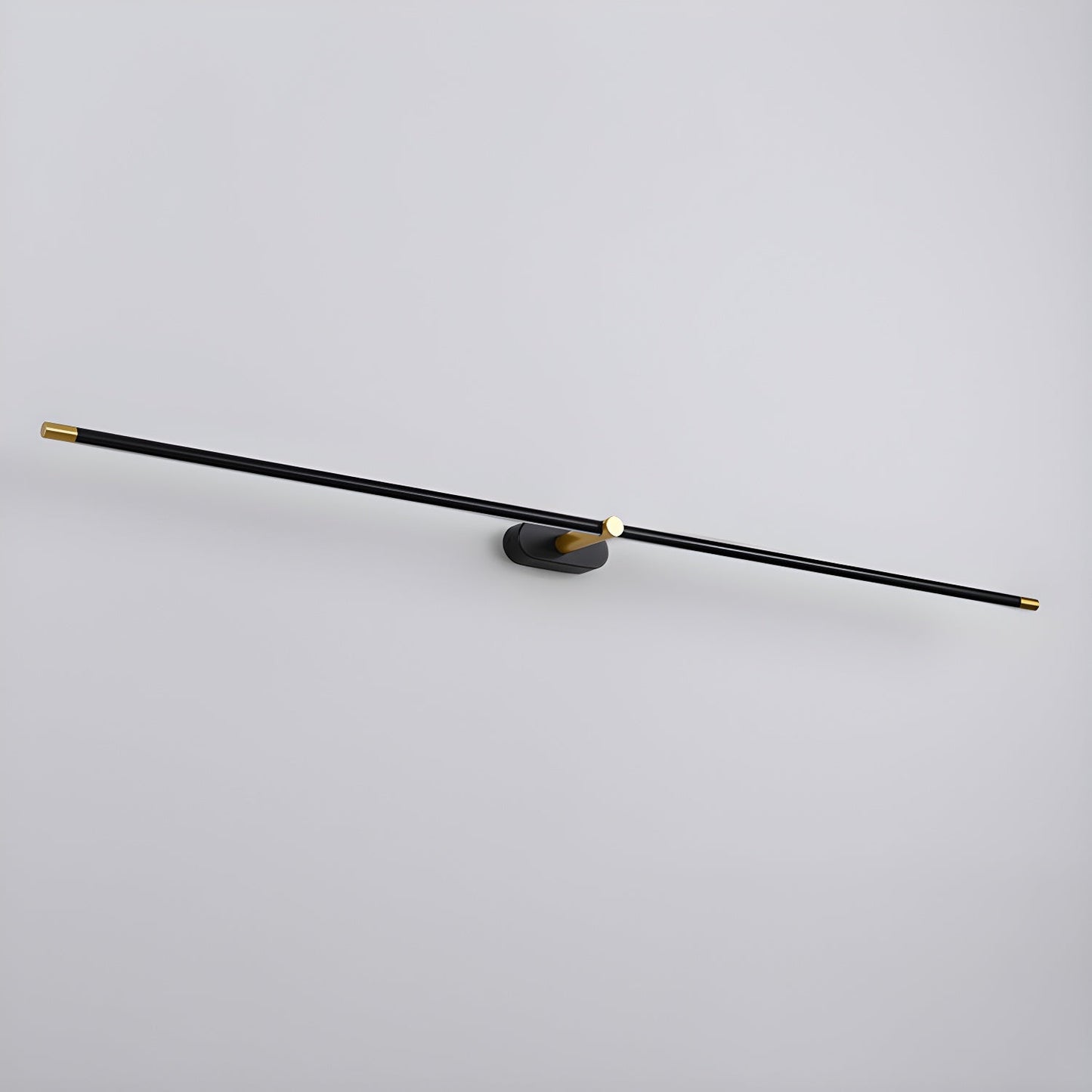 Minimalist Linear Wall Lamp | Metal with Integrated LED | Black or Gold