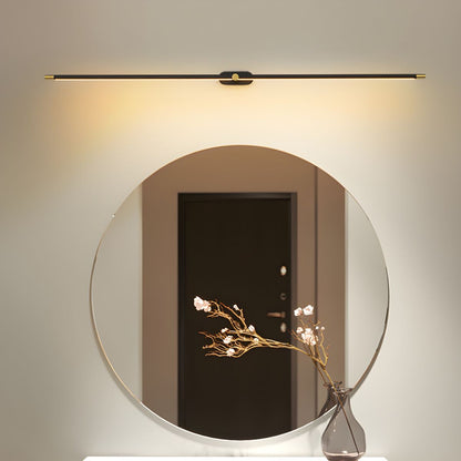 Minimalist Linear Wall Lamp | Metal with Integrated LED | Black or Gold