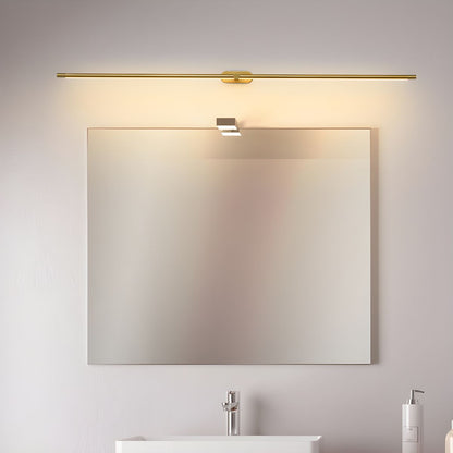 Minimalist Linear Wall Lamp | Metal with Integrated LED | Black or Gold