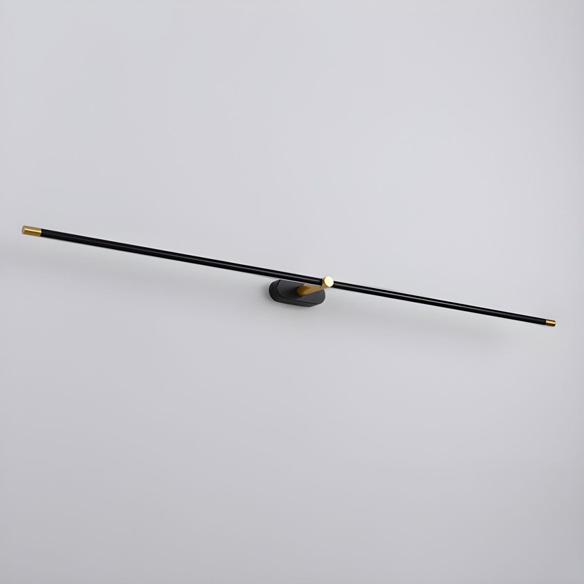 Minimalist Linear Wall Lamp | Metal with Integrated LED | Black or Gold