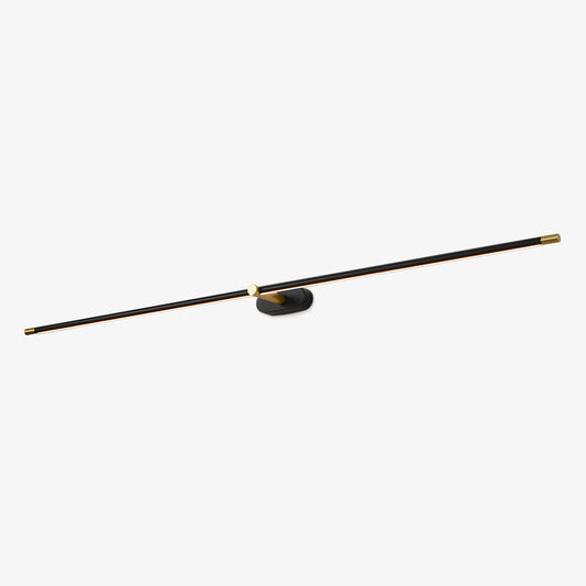 Minimalist Linear Wall Lamp | Metal with Integrated LED | Black or Gold