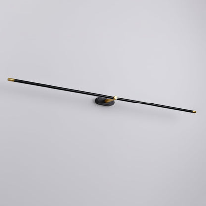 Minimalist Linear Wall Lamp | Metal with Integrated LED | Black or Gold