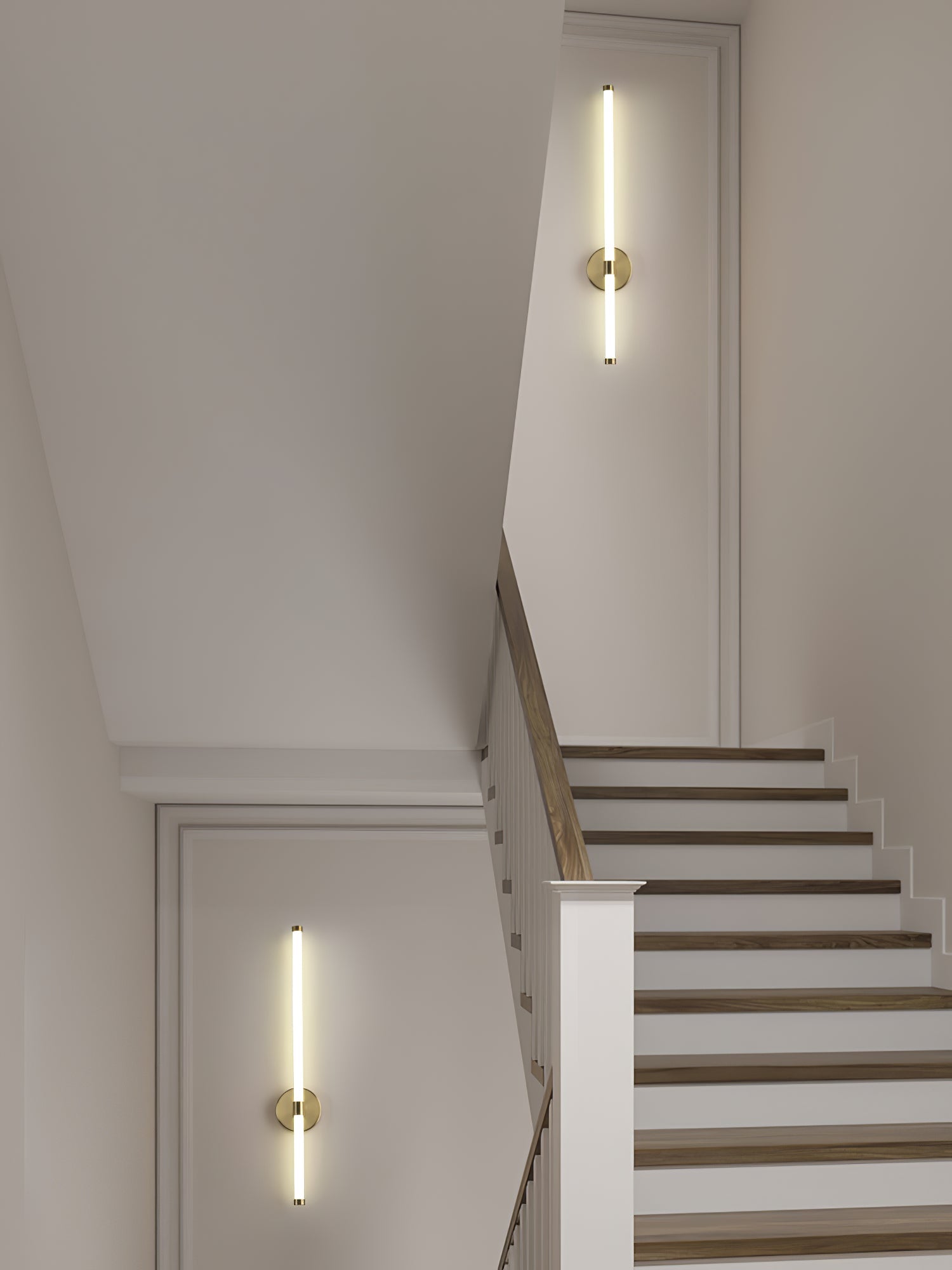 Minimalist Wall Sconce | Metal & Acrylic | Gold or Black