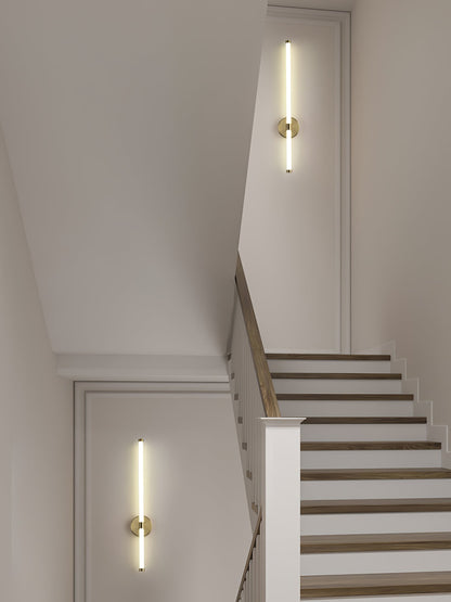 Minimalist Wall Sconce | Metal & Acrylic | Gold or Black
