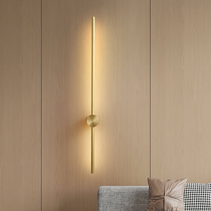 Minimalist Wall Sconce | Metal & Acrylic | Gold or Black